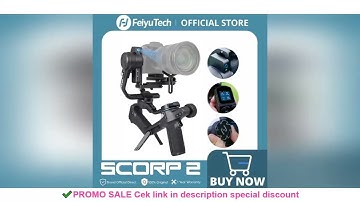 FeiyuTech SCORP 2[Official]Camera Gimbal Stabilizer Built-in AI Tracker Upgrade Joystick Touch Scree