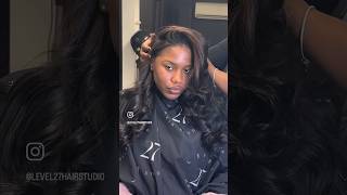 Hybrid Tape-inXSew-in Install😍full video out now ! #hybridinstall #tapeinhairextensions #sewin