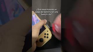 ¿Que pasa si pones un juego de switch 2 en switch lite? #nintendoswitch #switchlite #switch2