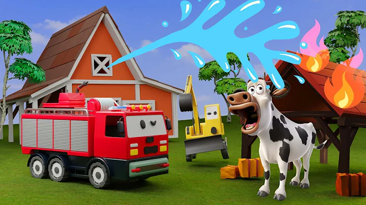 Excavator transform into helicopter and build bridge for construction vehicles