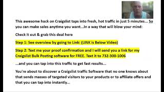 Join Craigslist Expert's MYECON team | Get Craigslist Bulk Posting Software FREE | For fast traffic!