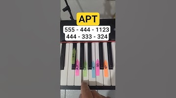 Thumbnail of 🎹🔥 APT. Piano Tutorial 🎶✨