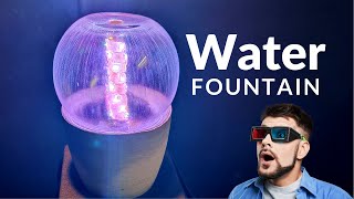 How to make Crystal Bowl Water Fountain Using LED | Amazing Water Fountain Using Glass Bowl