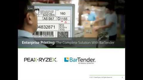 Enterprise Printing: The Complete Solution with Bartender Webinar