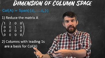 Computing Dimension of Null Space & Column Space