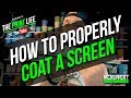 How to Coat a Screen for Screen Printing.