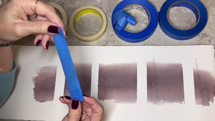 Masking Tape For Watercolors - The two types that I use 