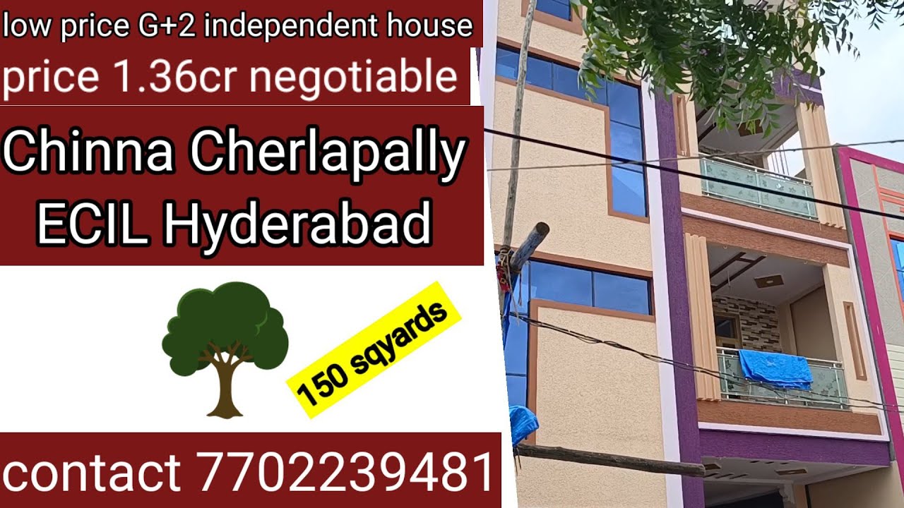 G+2 independent house for sale in Chinna Cherlapally ECIL Hyderabad 