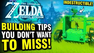 Tears of the Kingdom - PRO TIPS for Building Vehicles, Traps, Tools, and More!