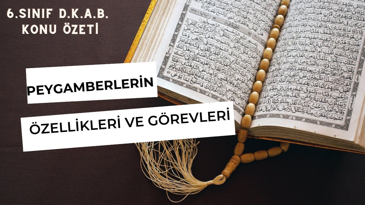 Peygamberlerin Özellikleri ve Görevleri - 6.Sınıf Din Kültürü Ve Ahlak ...