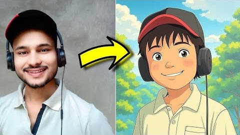 100% Free🤩 Ghibli Photo Kaise Banaye ? How To Create Ghibli Image | Viral Cartoon Photo Editing