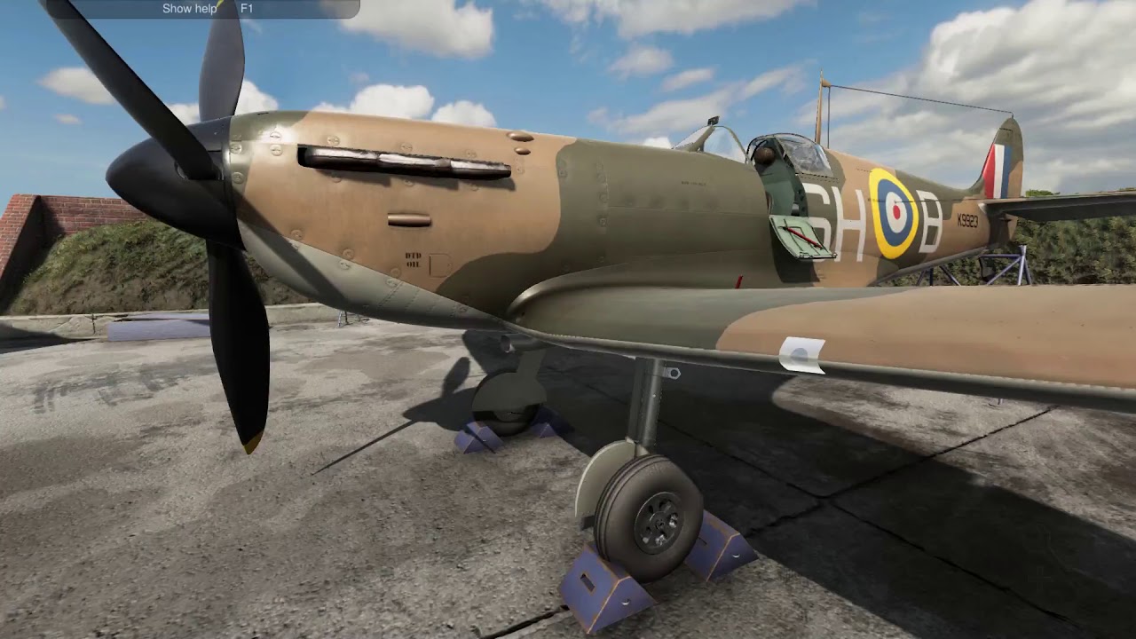 Plane mechanic simulator spitfire set up the radio and harmonize the