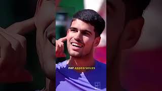 Why does Carlos Alcaraz always wear a $10 cheap polo shirt?celebrity #usa #fyp #sports