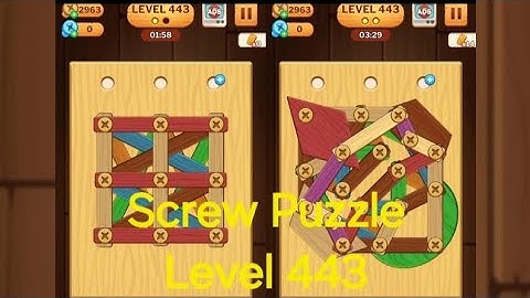Screw Puzzle: Wood Nut & Bolt - Level 443