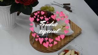 Receita de fondue de chocolate - especial feita pelo meu amor no nosso especial dia dos namorados