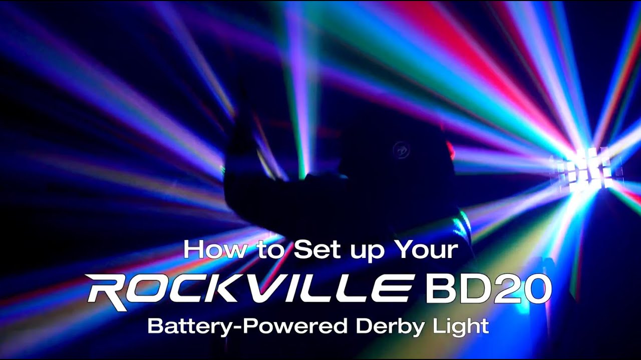 Bd20 How To Set Up Your Rockville BD20 Battery Powered DJ Party Dance Floor ...