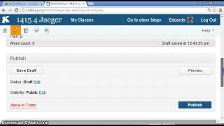 How to create your own post on kidblog