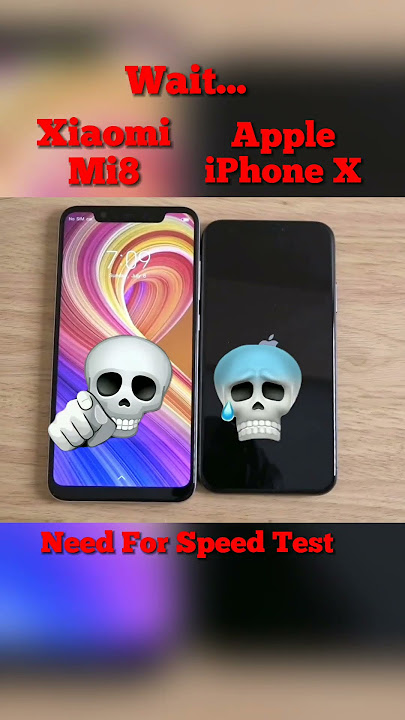 App Speed SHOWDOWN: Xiaomi Mi8 vs iPhone X – Who Wins#shorts