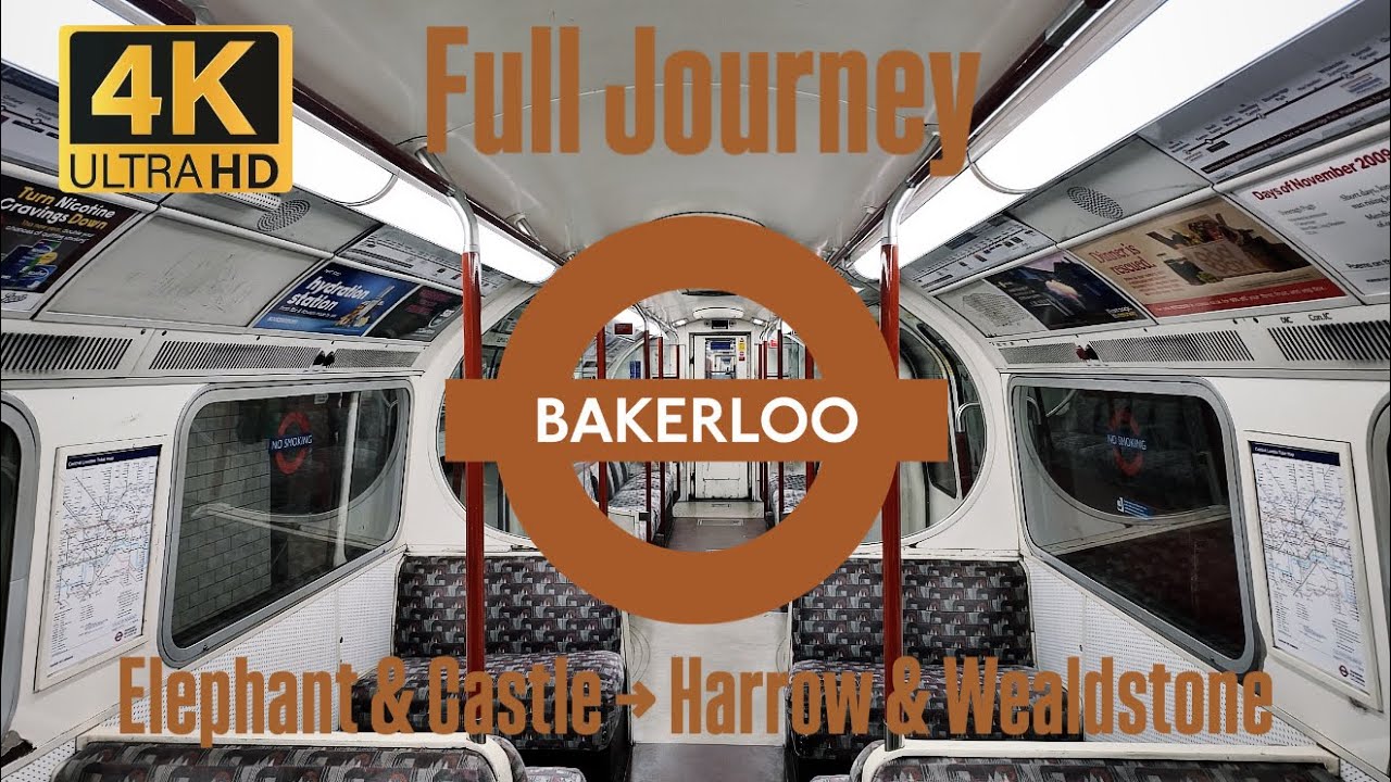Full Journey London Underground Bakerloo Line: Elephant & Castle - Harrow & Wealdstone (2026)