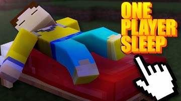 One Player Sleep System for Minecraft Servers/Realms! - Minecraft Bedrock Edition!