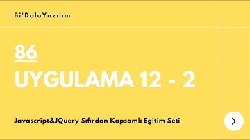 Javascript Dersleri || JQuery Dersleri -86- Uygulama 12 : Duvar Saati - 2