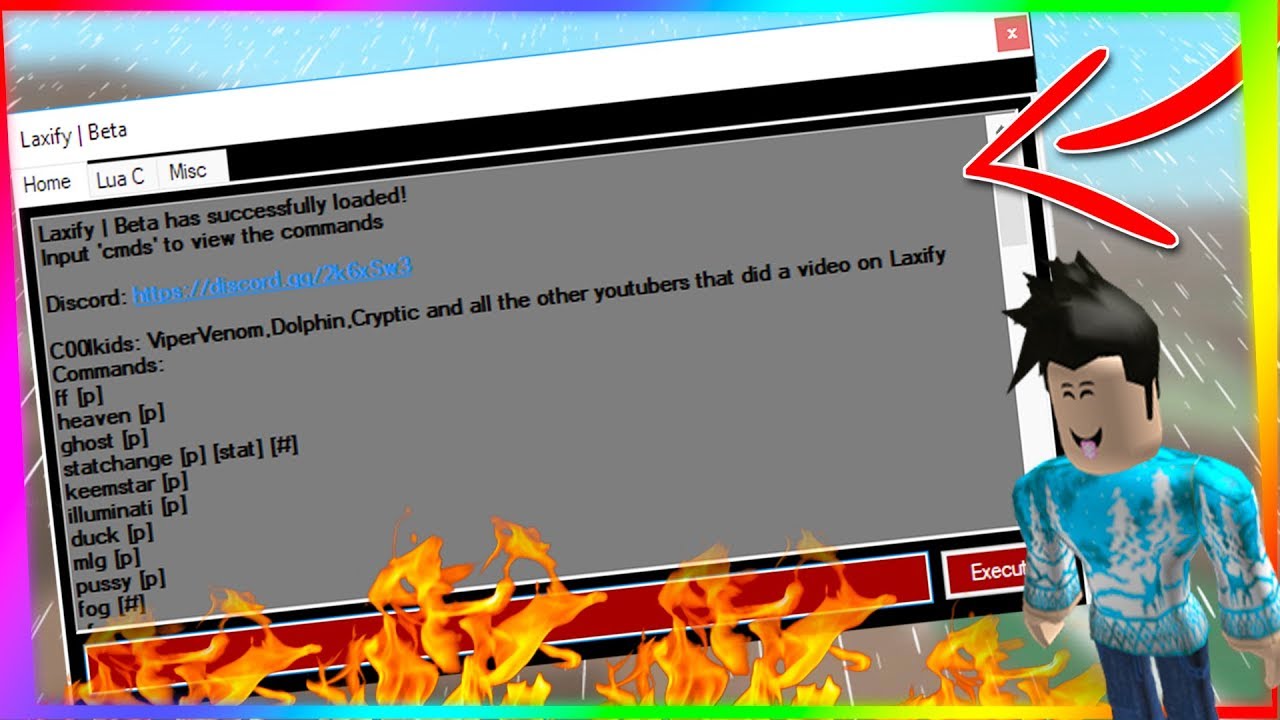 Op Roblox Exploit Laxify Lua C Cmds More Youtube - roblox exploit lua c all commands