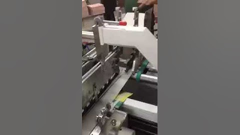 GK A Folding gluing machine Video