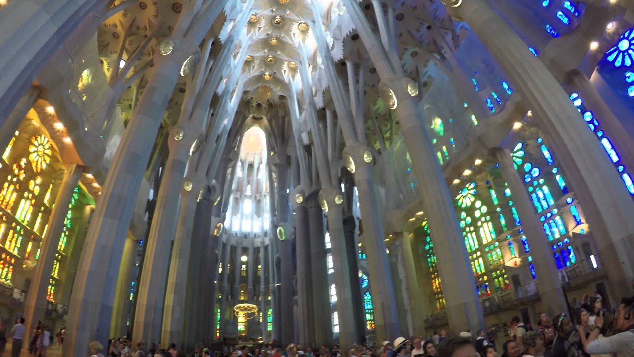 Inside the Basilica Sagrada Familia - YouTube
