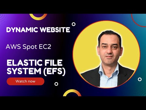 How to lunch a dynamic website with EFS and Spot EC2 Instance and mint a token for your business