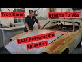 Datsun 204z  project blog by  troy kane vtwins to v8s  episode 1