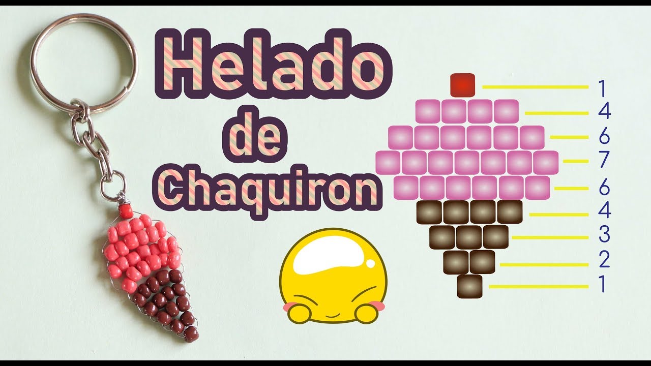 ??Llavero de helado?? #Llavero #DIY #Manualidad #helado #chaquiron  #niños - YouTube