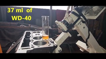 Film 6.0 Powerstroke volume testing piston combustion bowl