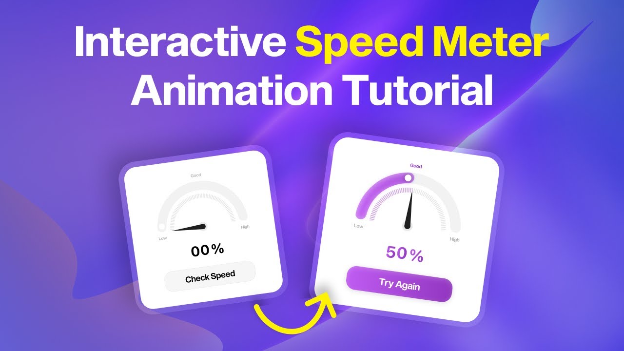 Create a Realistic Meter Speed Animation in Figma | UI Motion Design
