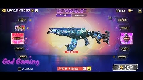 ULTRAVIOLET MYTHIC DRAW | AK-47 RADIANCE | #CODM