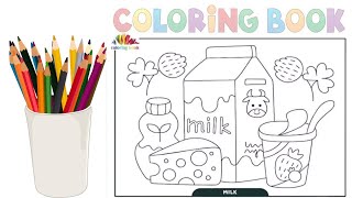 HOW TO COLORING EASY AND FUN FOR KIDS | DAIRY MILK