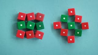 Двигающиеся кубики! Как собрать подвижный антистресс из игральных кубиков | Antistress Moving Cubes