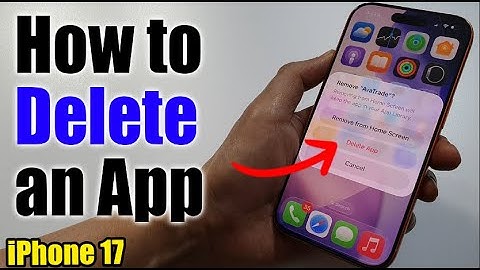 Een app verwijderen op iPhone 17/17 Pro Max/Air