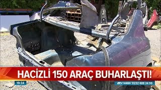 Hacizli 150 araç buharlaştı - Atv Haber 23 Temmuz 2018