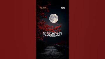 تلاوة شجية | فإذا برق البصر وخسف القمر