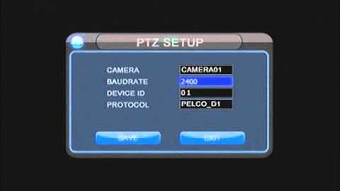 2M DVR - How to setup a PTZ camera on a 2M DVR