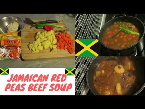 HOW TO MAKE JAMAICAN RED PEAS BEEF SOUP | RICH | SIMPLE | THE BEST