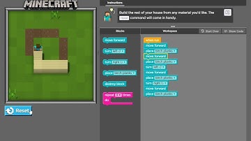 Minecraft Hour Of Code (MHOC) | Minecraft Adventurer | Level #6 | Hard mode |