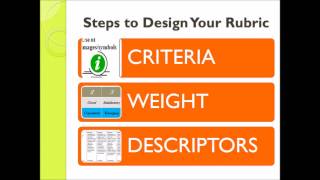 Creating & Using Rubrics: Principles & Practics for Educators/Facilitators