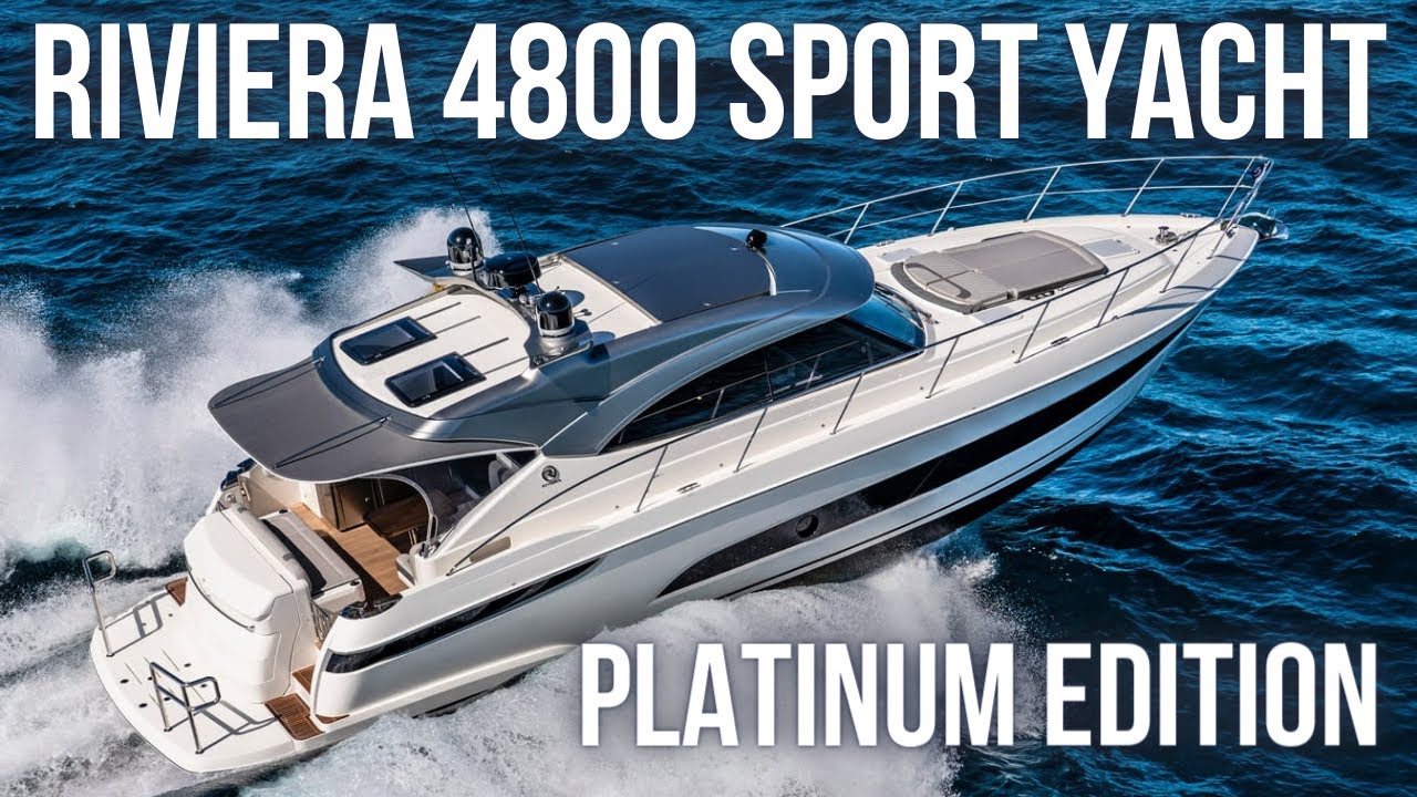 Inside a $1,600,000 Sport Yacht | Riviera 4800 Sport Yacht Platinum Edition Walkthrough