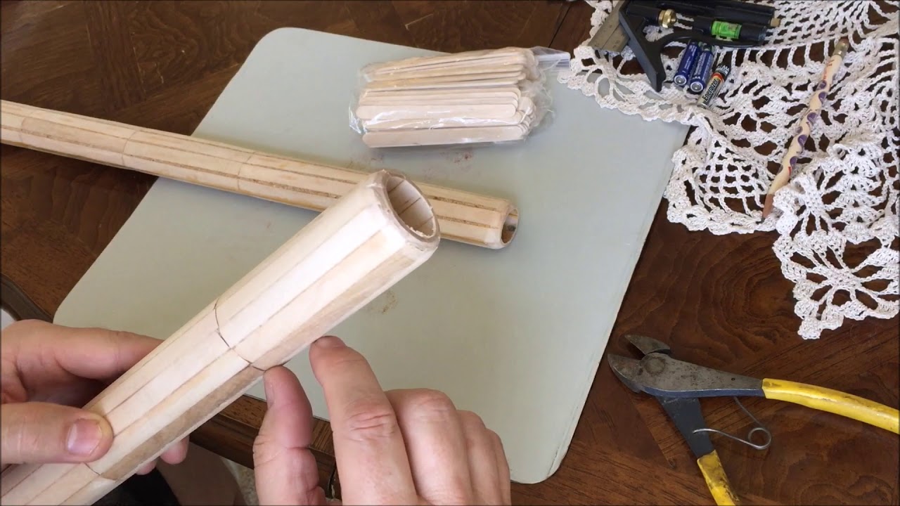 Native American Flute  made of Popsicle  Sticks  part 5 YouTube
