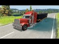 Truck Man TGS | Cars Vs Deep Water Potholes - BeamNG.Drive