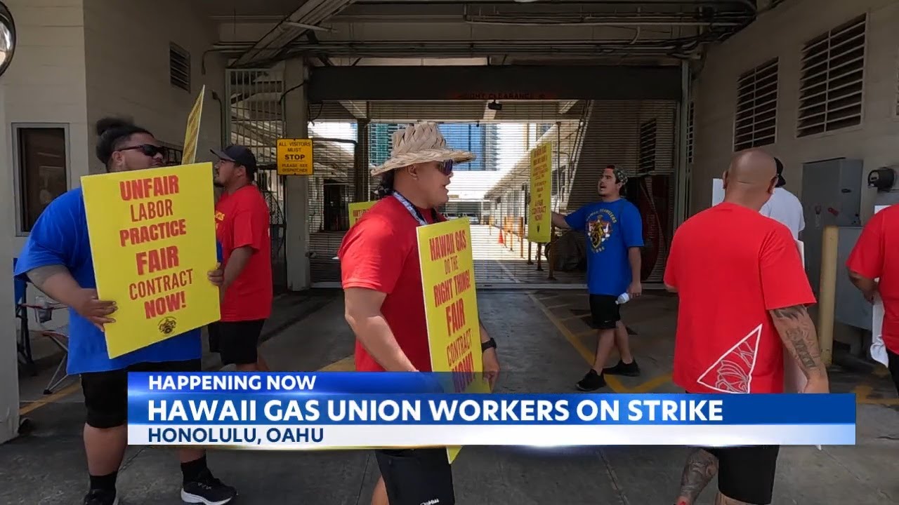 Hundreds Of Hawaii Gas Company Workers Go On Strike YouTube