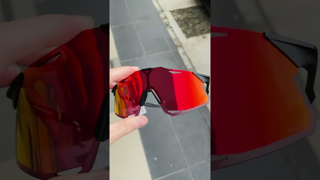 100% Hypercraft Matte Black / HiPER Red Multilayer Mirror