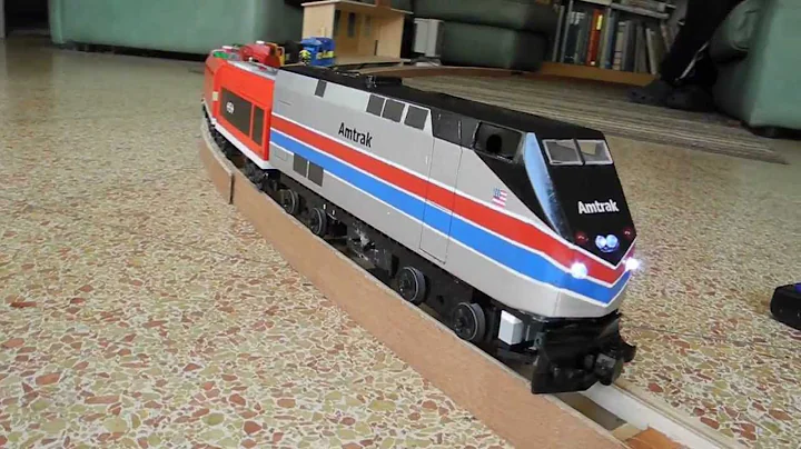 LEGO Amtrak pulling 777 Unstoppable
