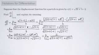 (Single-Variable Calculus 1) Notations for Differentiation